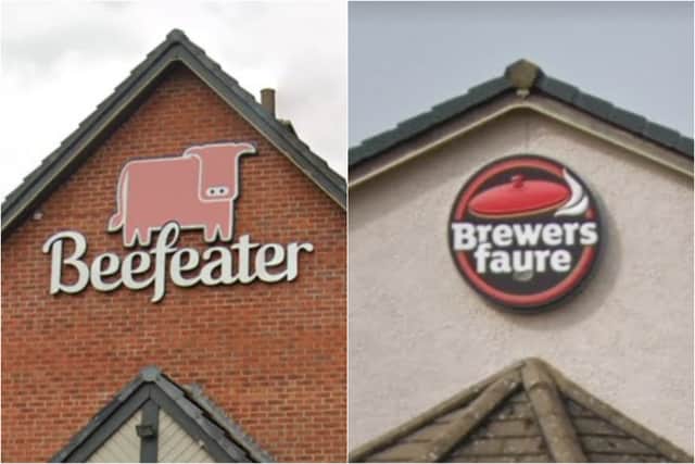 Several Beefeater and and Brewers Fayre restaurants in Lancashire are set to close (Credit: Google)