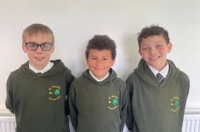 L-R: Alfie Parkinson, Lincoln Fontes and Séamus Alty