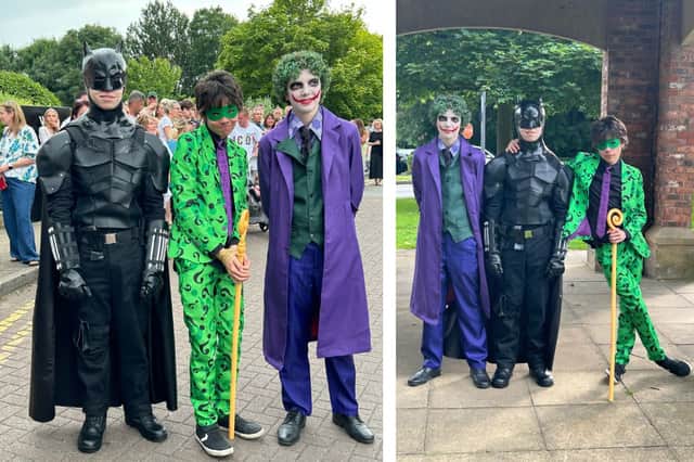 Brodie Screen dressed as Batman, Harry Lowe was the Joker and Max Nyahoe came as the Riddler to the Hodgson prom.