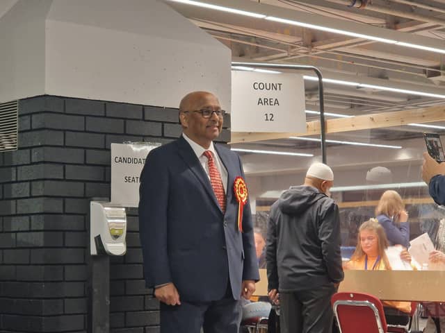 Sir Mark Hendrick at the Preston vote count