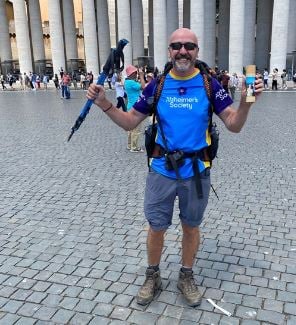 I walked to Rome with my late parents' ashes
