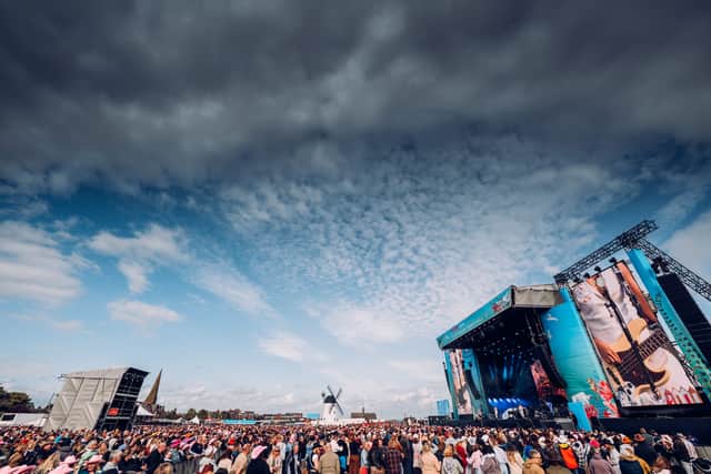 Shania fans at Lytham Festival