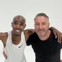 Paul alongside Mo Farah who is his business partner on MODE Sports.