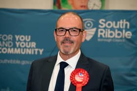 Paul Foster pictured shortly after becoming South Ribble's new MP 