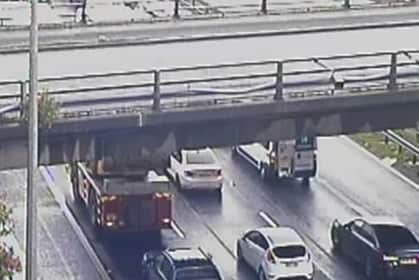 Two men have been confirmed dead following the M62 crash involving two lorries and a car.