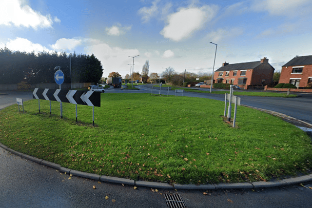 The closely-connected roundabouts at the junction of the A582 and Croston Road and Centurion Way (image: Google)