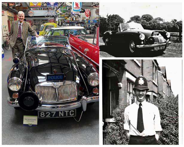 Retired detective John Clark back with a rare MGA Roadster police car from the 60s