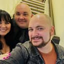Coleen Nolan, Michael Hopkins and Liam Halewood. Colleen made it possible for Liam to propose to Michael on Loose Women.