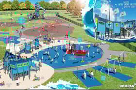 Plans for the toddler area at Withy Grove Park