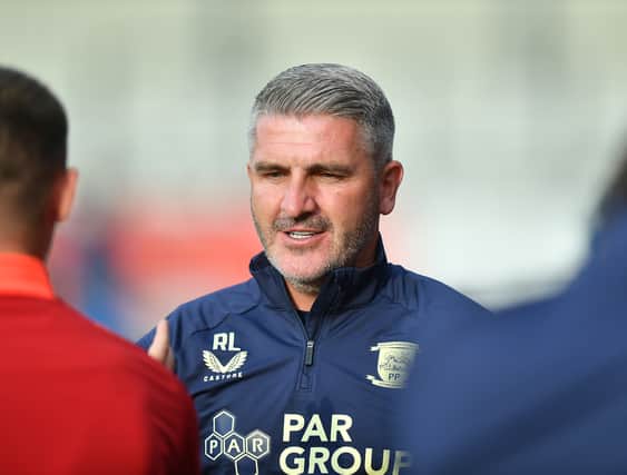 Preston North End manager Ryan Lowe