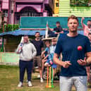 A newly released image from Freddie Flintoff's Field of Dreams On Tour. Bottom row: Ben, Kyle, Eli, Sean, Freddie, Finn, Hemi, Dylan. Top row: Adnan, Harrison, Josh,South Shore. Credit: BBC