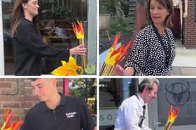 Roberts & Co Estate Agents in Preston compiled the video alongside many other businesses who can all be seen passing the paper-made colourful torch to one another.