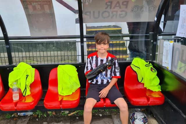 Vinnie Bromilow, 10, from Chorley has received his hero robotic arm.