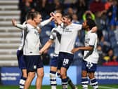 PNE players celebrate
