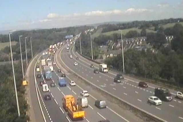 Traffic building was building on the M6 northbound due to an “obstruction”