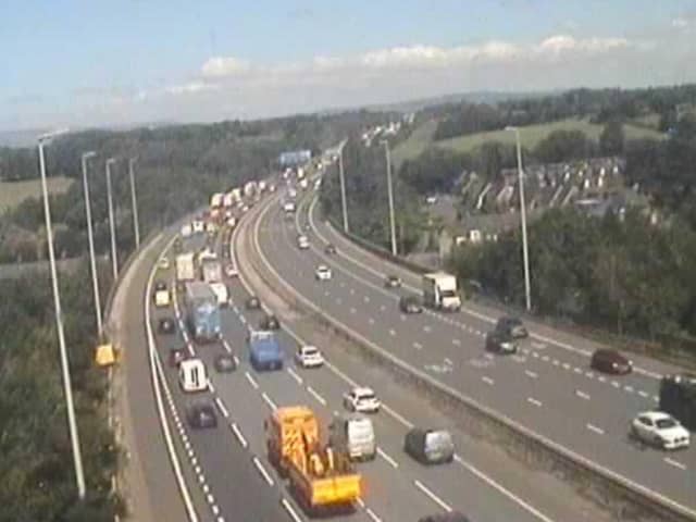 Traffic building was building on the M6 northbound due to an “obstruction”