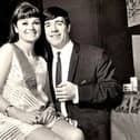 The Vin Sumner Collection - The Top Rank Ballroom, Preston, 1960s - 1970s Competition winner poses with PNE Player Ernie Hannigan. Miss Teen Queen 1968. Event sponsored by 'Clearasil' skin cleanser. Photo: n/a