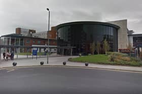Megan Given said: "Outside the maternity unit at the hospital." 