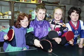 Four Preston youngsters showed team spirit when they took on a sporting challenge and netted up to Â£70 for Comic Relief. Brother and sister teams Mark and Clare Shirley and Christopher and Louise Allen, neighbours in Muirfield Close, took on a mammoth table tennis game lasting over 12 hours in the family garage