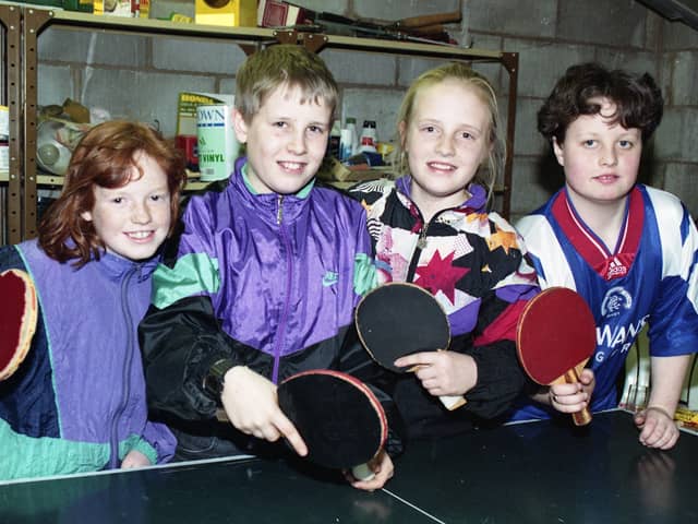 Four Preston youngsters showed team spirit when they took on a sporting challenge and netted up to Â£70 for Comic Relief. Brother and sister teams Mark and Clare Shirley and Christopher and Louise Allen, neighbours in Muirfield Close, took on a mammoth table tennis game lasting over 12 hours in the family garage