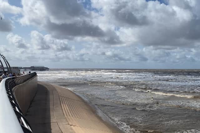 The strongest gust of wind in Lancashire was recorded in Blackpool at 62mph
