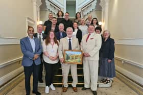 Hyndburn Council gave representatives from Ukraine a warm welcome to Accrington.