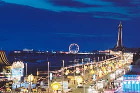 Blackpool's world famous illuminations along the Golden Mile