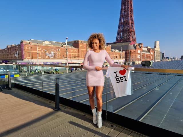 Spice Girl Mel B tells reporters she called to ask if she could do Blackpool Illuminatons Switch on