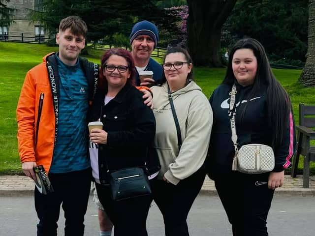 Linsey with her husband Hilton and three children, Keeley, Harely and Esmee.