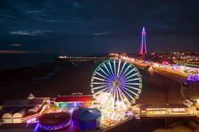 Stunning aerial shots show Blackpool illuminated by more than a million light bulbs