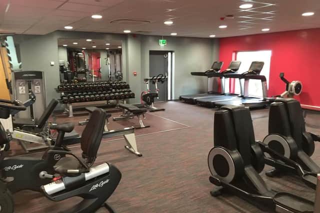 A man who claims he is lucky to be alive after a narrow escape at a gym in Fleetwood is asking the Facebook powers that be for help in locating his guardian angel.