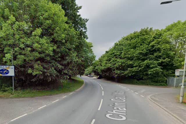 The crash happened in Chain Caul Way, between Leeward Road and Nile Close, close to Preston Docks