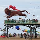 Epic creations fly over the skies of St Anne's seafront at the award winning St Anne's Kite Festival 2024.