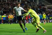 Preston North End's Ryan Ledson celebrates scoring the winning penalty with Freddie Woodman
