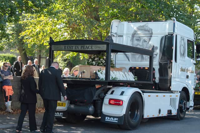 The funeral of well known Longton man Bill Smith, at St Andrew's Church.