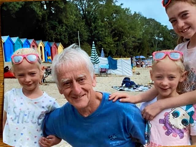 Mike Barnes and grandaughters