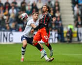 Preston North End's Ben Whiteman vies for possession with Blackburn Rovers' Tyrhys Dolan
