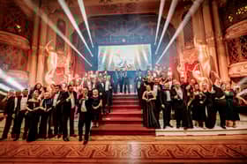 All the winners of the BIBAs awards 2024 gather on stage at the Blackpool Tower Ballroom.
