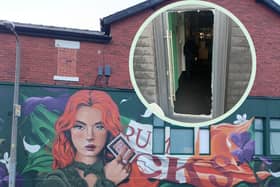 Rum Jacks open at the former Fat Sams in Leyland town centre on Saturday (September 28) - but the new Irish bar has already fallen victim to thieves (inset) who smashed their way inside on Monday morning (September 23)