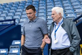 Paul Heckingbottom with Peter Ridsdale 