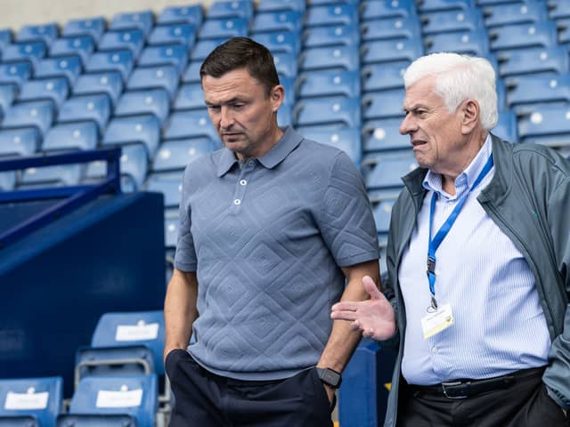 Peter Ridsdale with Paul Heckingbottom