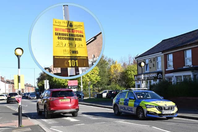 The zebra crossing in Station Road, Bamber Bridge where a pregnant woman in her 30 was seriously injured in a hit and run on Sunday, September 29. Sadly, her baby later died after an emergency birth in hospital. Credit: Dave Nelson 