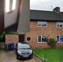 Mr Holroyd lives in this upstairs flat. Inset: the entrance and staircase with a sharp turn