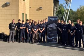 The eighteen new engineering apprentices at Northern with some of their teaching staff.
