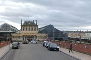 The stabbing took place at Preston railway station last month. 