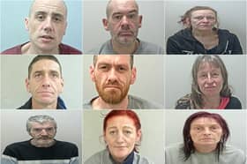 The faces of 13 prolific Lancashire shoplifters caught this year