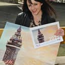 Kathryn Olley with her winning artwork