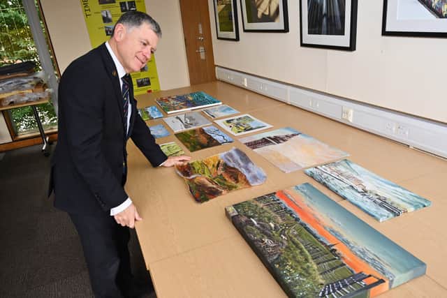 Cllr Peter Buckley with entries