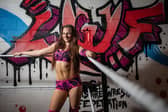 Maddy Ashford at a training session at The Lancashire Wrestling Federation in Chorley.