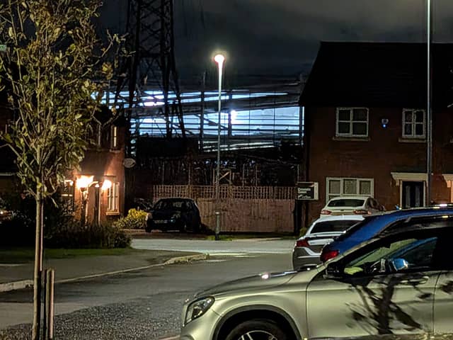 Residents are not happy with the new Amazon multi-storey car park in Farington, built for its electric fleet of vans, which remains illuminated through the night